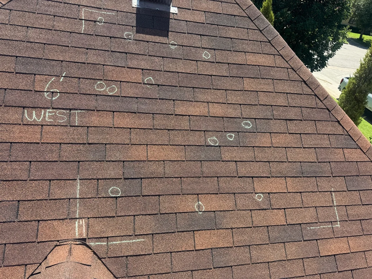 Hail damage inspection